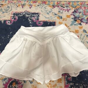 Elegant White Women's Skorts